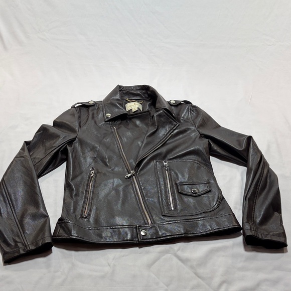 Flora Bea Nyc Jackets & Blazers - Flora bea faux leather jacket size M
